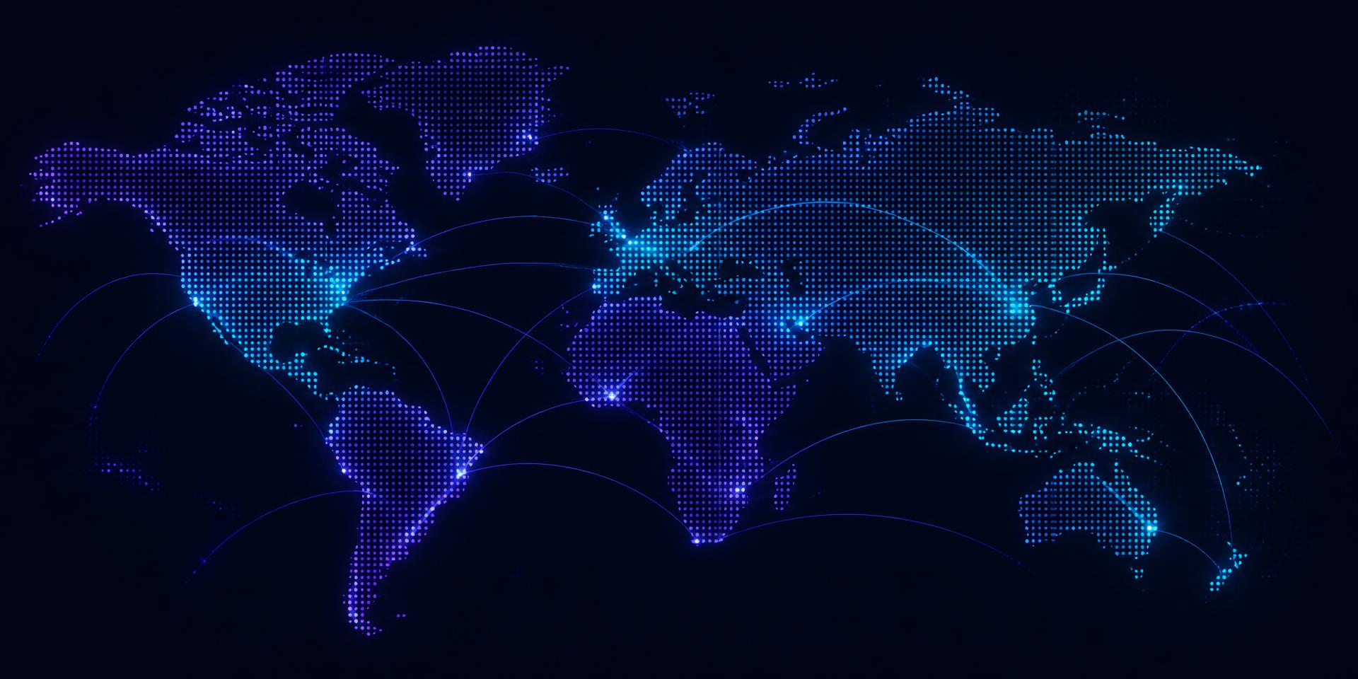 Mappa mondiale dei nodi di calcolo X-gpu nextG